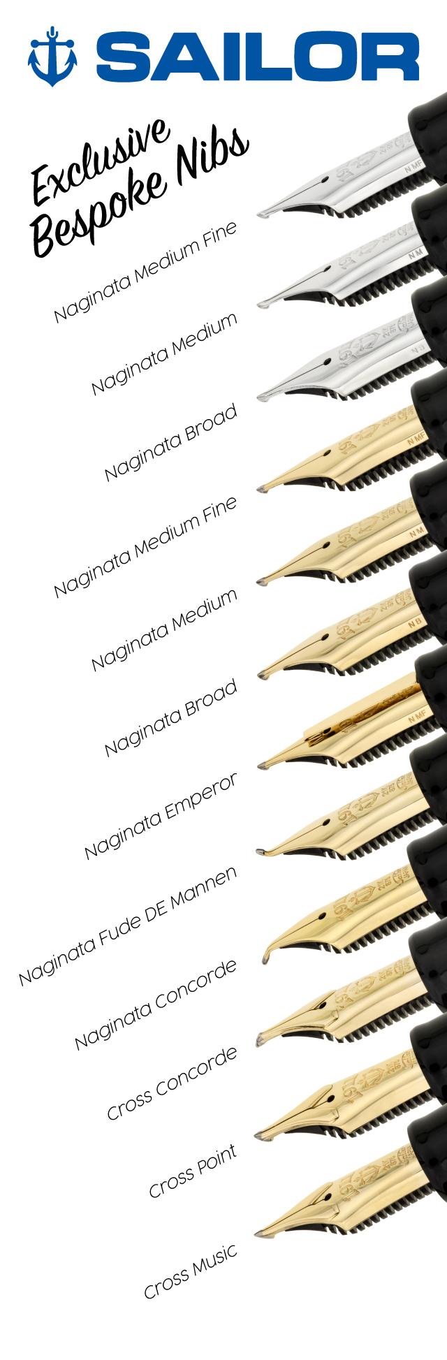 Anderson Pens - Sailor Bespoke Nibs